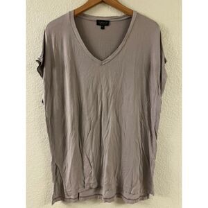 Topshop Lavender Oversized Boxy Tunic‎ T-shirt Size 4 Womens GUC